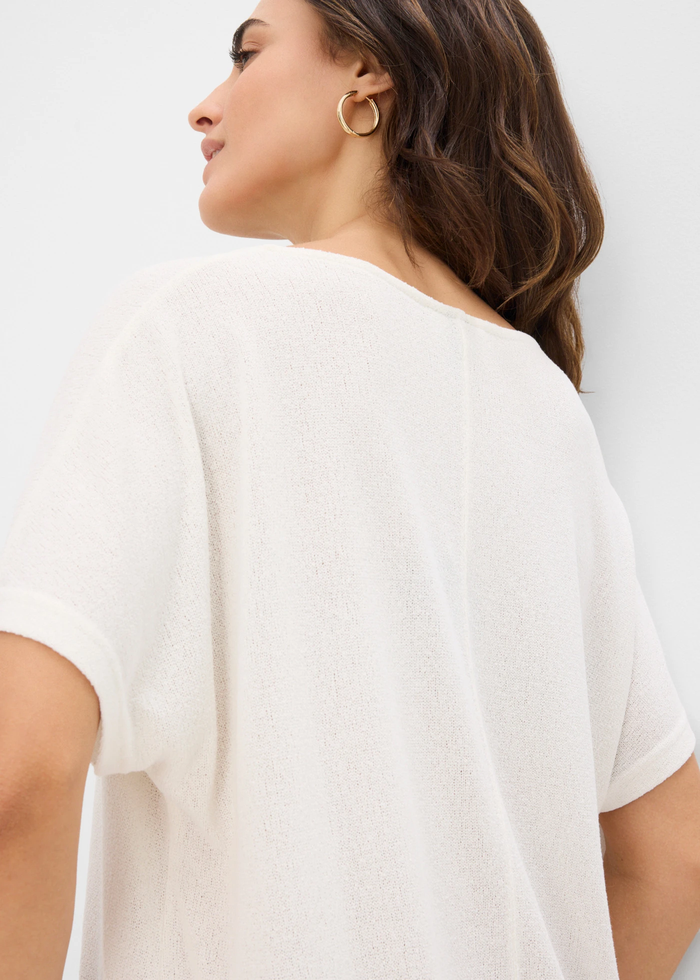 Shirt in gebreide look • wolwit • bonprix online shop