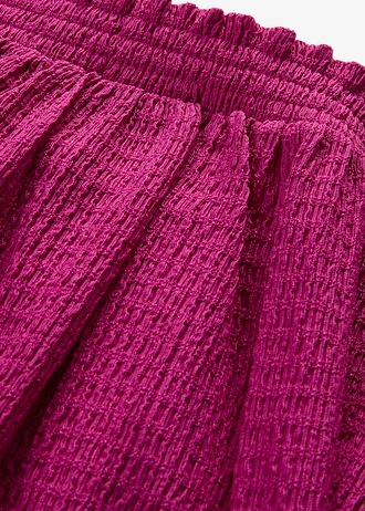Rochie din jerse din crep texturat • pink-fucsia • magazin bonprix