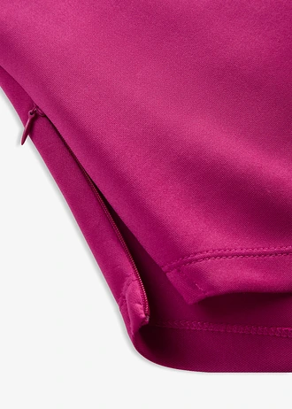 Top asimetric din material scuba comod • pink-fucsia • magazin bonprix