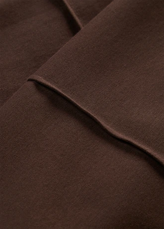 Jersey jurk van puur biologisch katoen, Kleur: donkerbruin