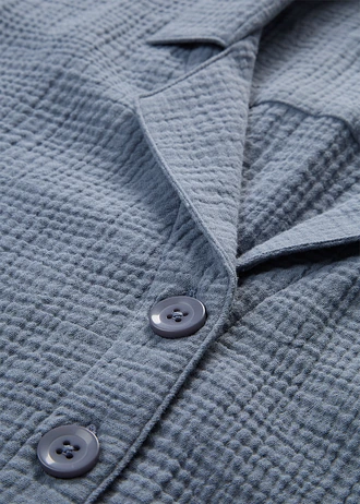 Košilová halenka z mušelínu • kouřově modrá • bonprix obchod