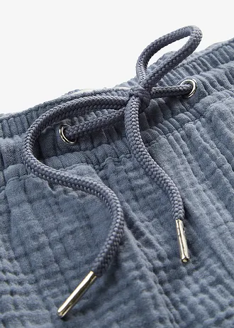 Mousseline short • rookblauw • bonprix online shop