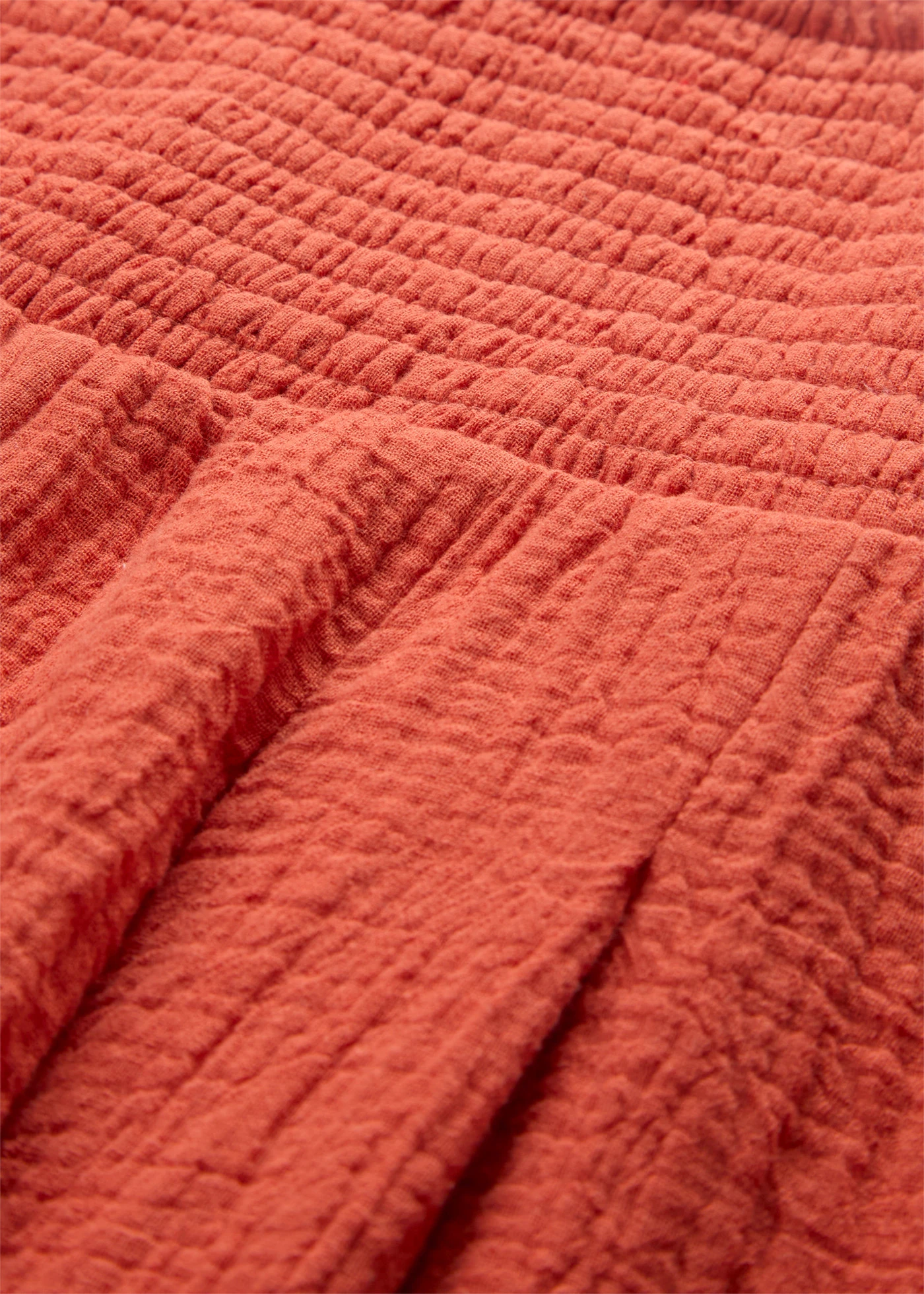 Pantacourt en gaze de coton • rouge cannelle • Boutique bonprix