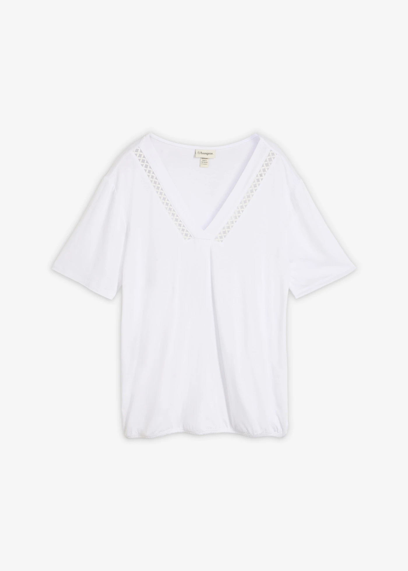 T-shirt en viscose extensible • blanc • Boutique bonprix