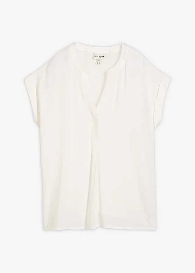 Tuniek van viscose • wolwit • bonprix online shop