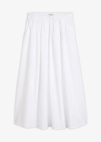 Midirok van puur katoen, Kleur: chilirood