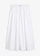 Jupe midi 100% coton, Couleur: blanc