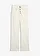 High waist stretch jeans, straight, Kleur: wolwit