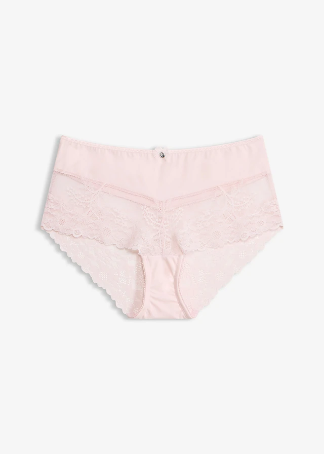 Figi panty z delikatną koronką