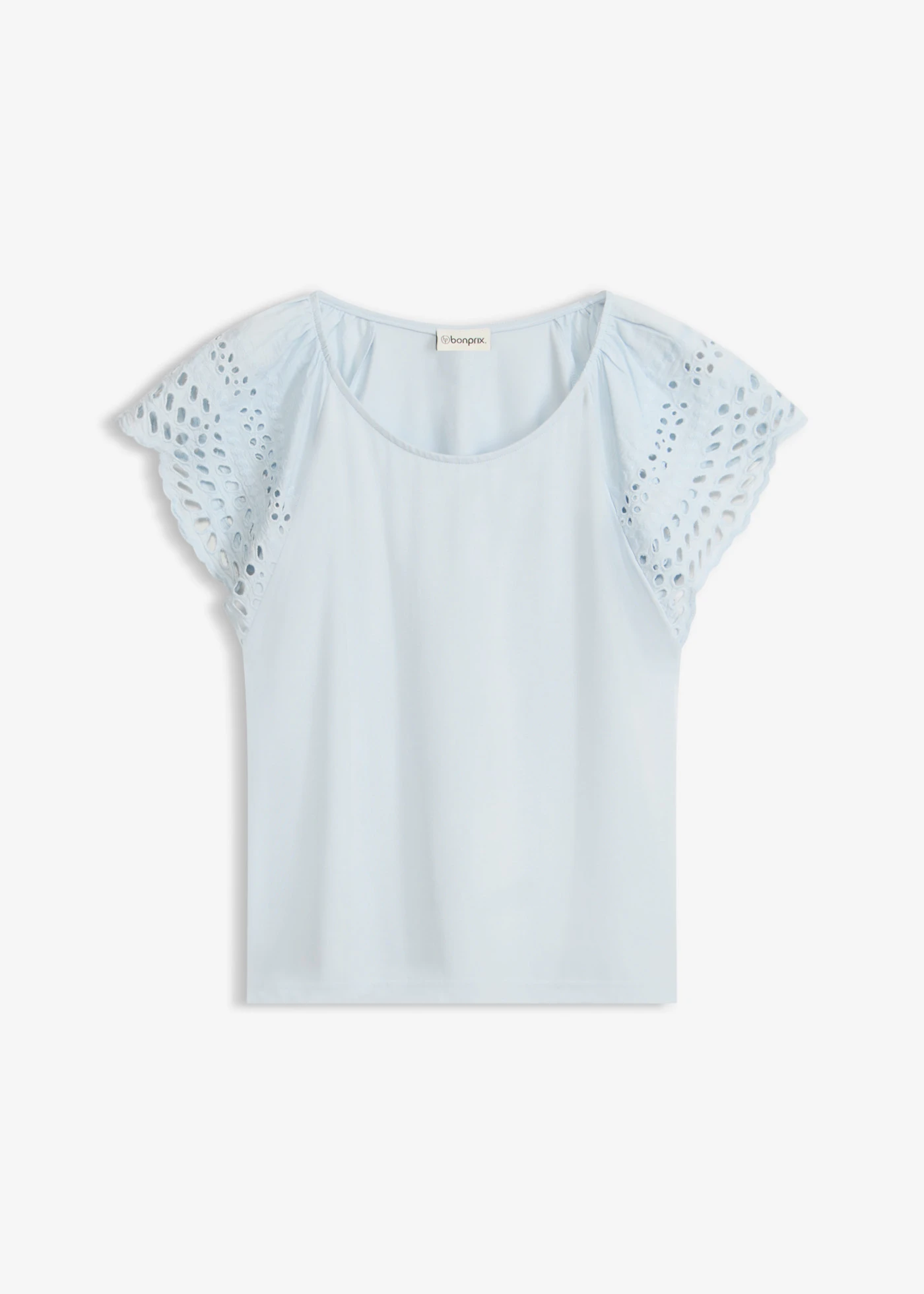 T-shirt en jersey coton • bleu poudré • Boutique bonprix