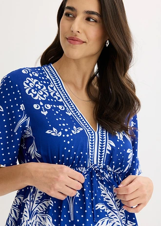 Blouse en viscose fluide • bleu palmier • Boutique bonprix