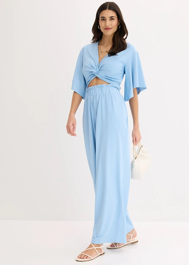 T-shirt court, Couleur: bleu clair