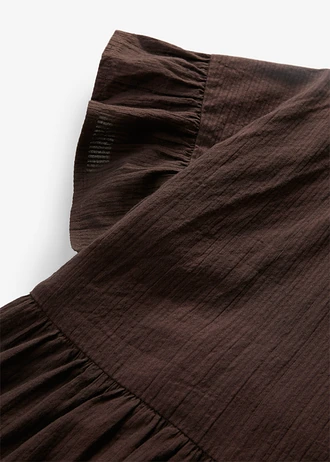 Rochie din bumbac 100% • maro închis • magazin bonprix