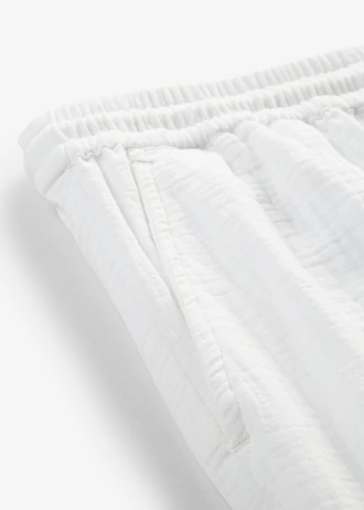 Bermuda van luchtige mousseline • wit • bonprix online shop