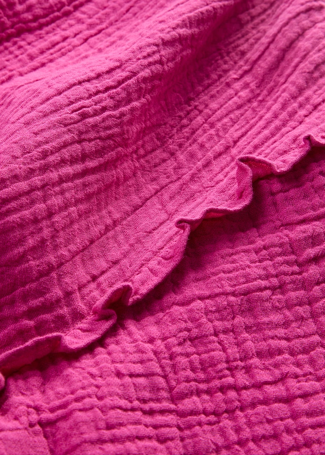 Midi šaty z měkkého mušelínu • fuchsiově pink • bonprix obchod