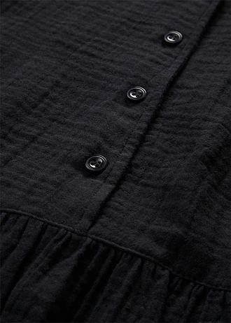 Midi jurk van zachte mousseline • zwart • bonprix online shop