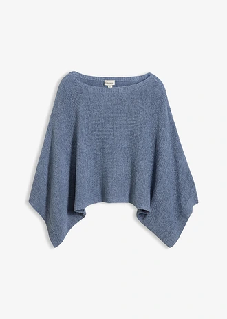 Sweter o kroju kimona z przędzy tasiemkowej