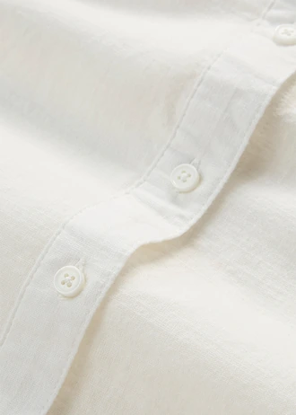Katoenen blouse met broderie anglaise, Kleur: wolwit