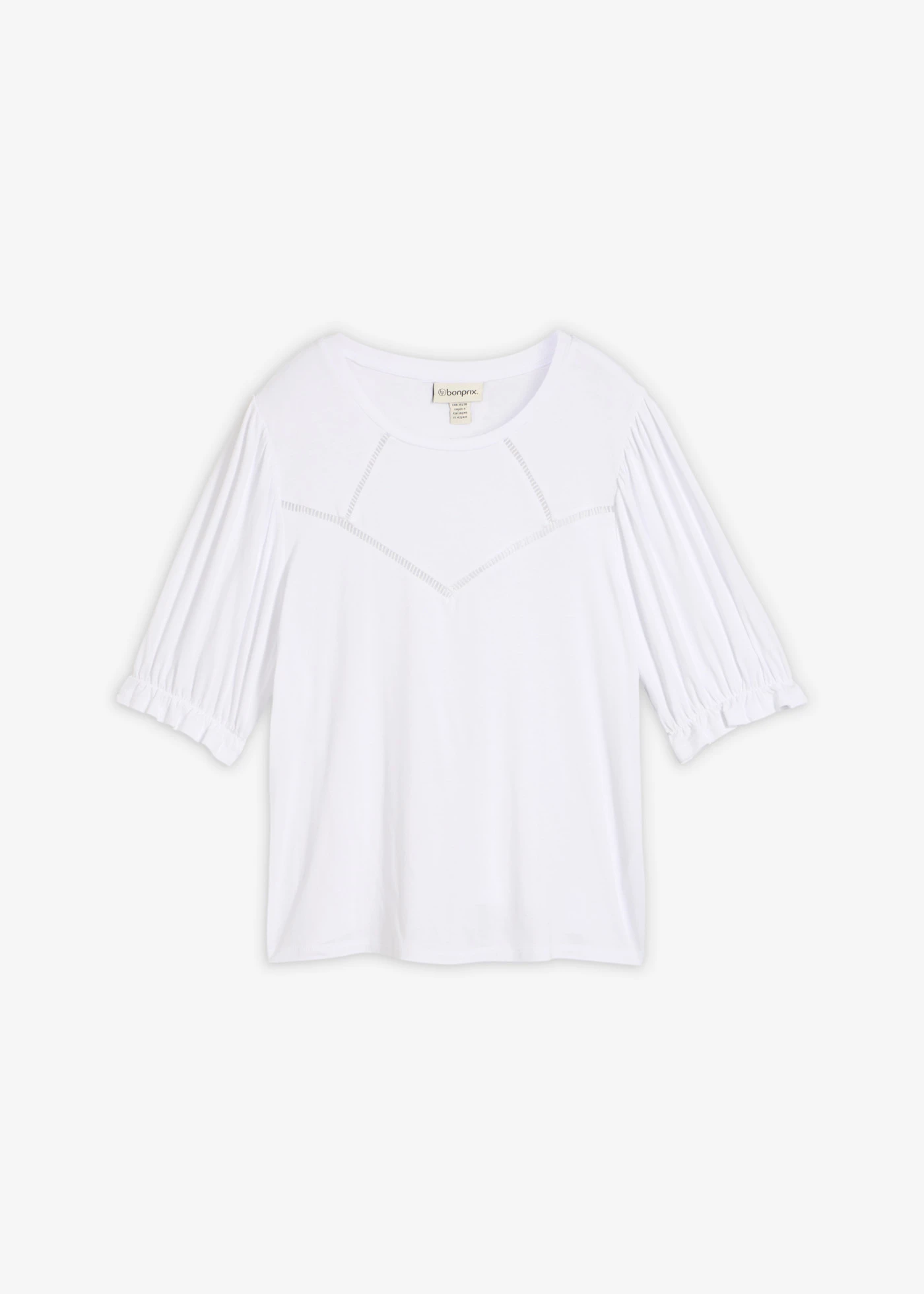 Shirt in een viscosemix • wit • bonprix online shop