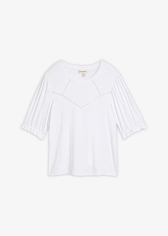 Shirt in een viscosemix • wit • bonprix online shop