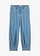 Ballon farmer Mid Waist, kényelmes derékpánttal, szín: világoskék denim, használt hatású