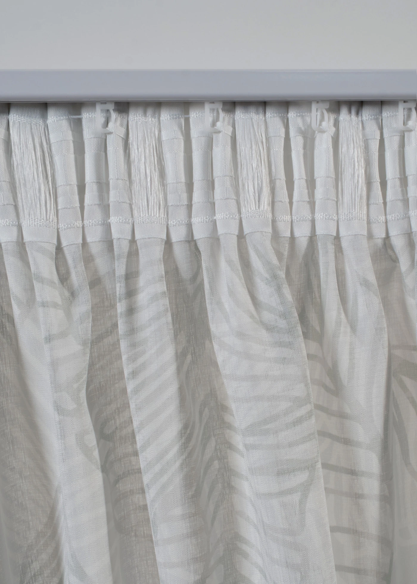 Gordijn met bladerenprint (1 stuk) • beige-groen • bonprix online shop