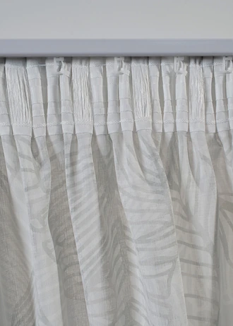 Gordijn met bladerenprint (1 stuk) • beige-groen • bonprix online shop