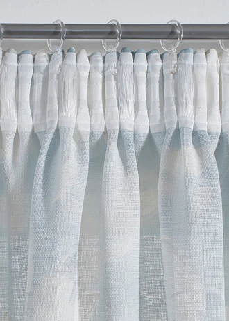 Rideau texturé (1 pce) • bleu clair-crème-vert clair • Boutique bonprix