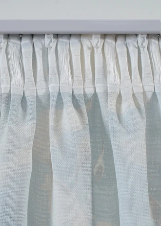 Rideau texturé (1 pce) • bleu clair-crème-vert clair • Boutique bonprix