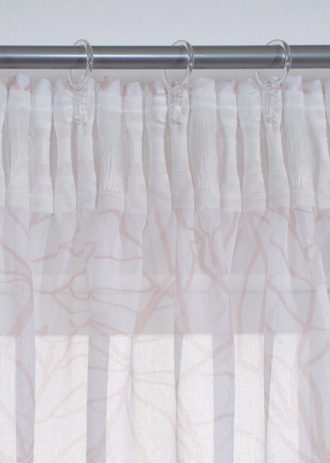 Voilage imprimé (1 pce) • beige-blanc imprimé • Boutique bonprix