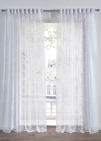 Ausbrenner gordijn (1 stuk) • wit-grijs • bonprix online shop