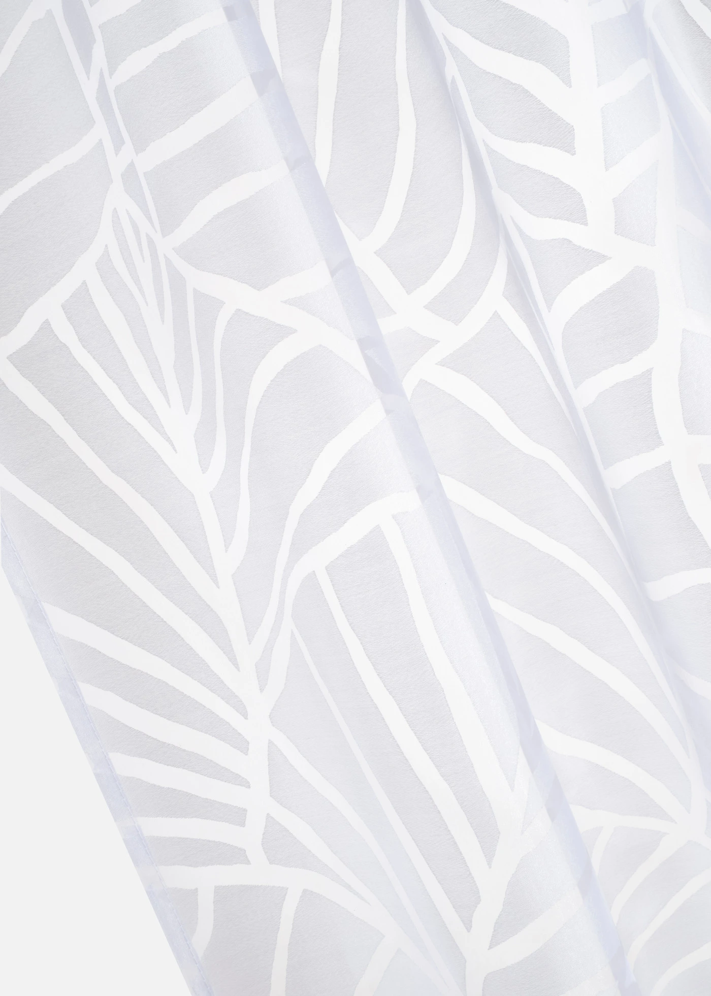 Voilage en tissu dévoré (1 pce) • blanc/gris • Boutique bonprix