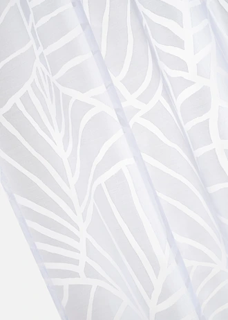 Voilage en tissu dévoré (1 pce) • blanc/gris • Boutique bonprix