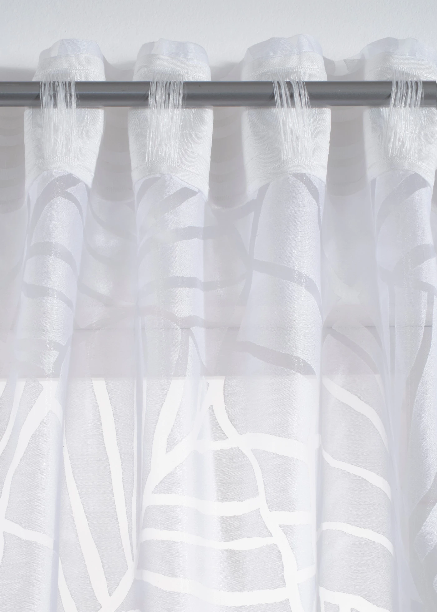 Ausbrenner gordijn (1 stuk) • wit-grijs • bonprix online shop