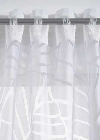 Ausbrenner gordijn (1 stuk) • wit-grijs • bonprix online shop