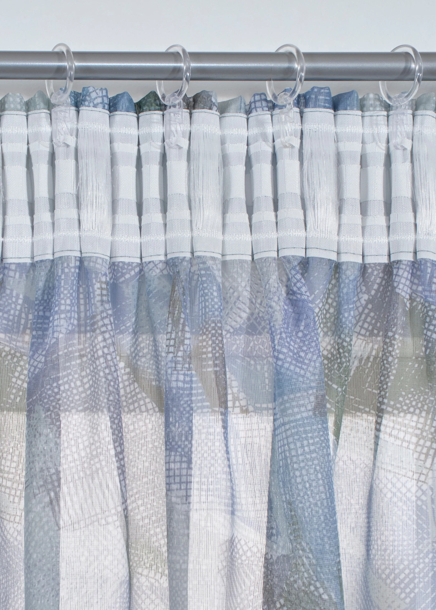 Gordijn met print (1 stuk) • blauw/groen • bonprix online shop