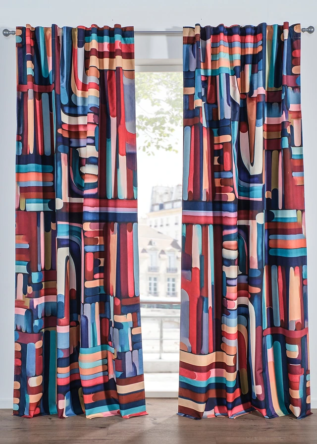 Verduisteend gordijn met gecoate achterkant, ook verkrijgbaar in extra lang (1 stuk) • multicolour • bonprix online shop