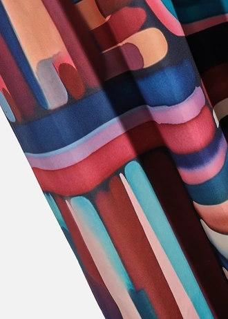 Verduisteend gordijn met gecoate achterkant, ook verkrijgbaar in extra lang (1 stuk), Kleur: multicolour