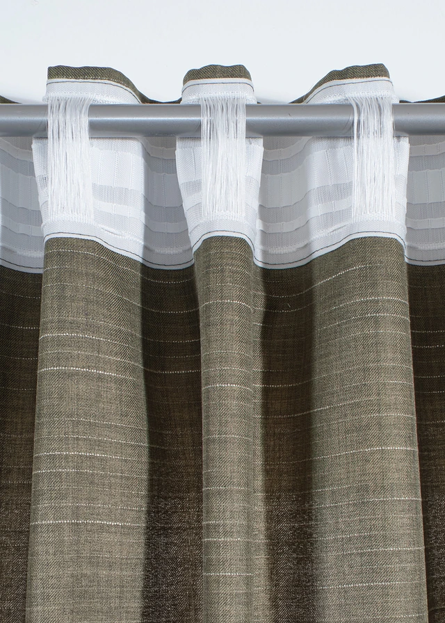 Jacquard gordijn (1 stuk) • olijfgroen • product-page.page-title-suffix