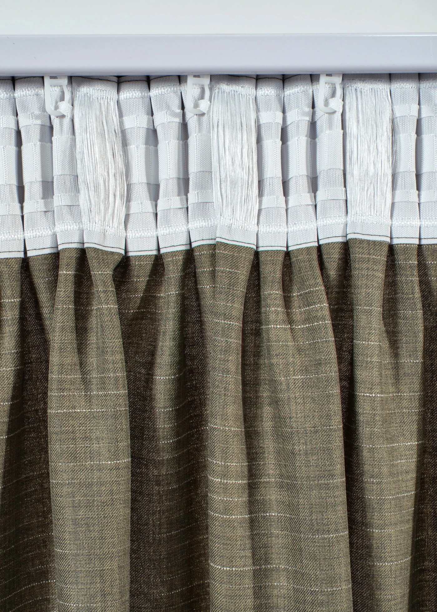 Draperie din jacquard (1 buc.) • măsliniu • magazin bonprix