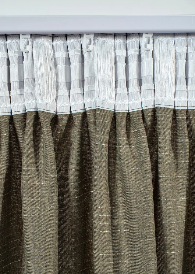 Jacquard gordijn (1 stuk) • olijfgroen • product-page.page-title-suffix