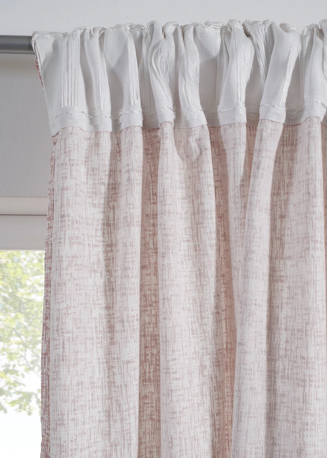 Ondoorzichtig gordijn van biologisch katoen (1 stuk), Kleur: beige