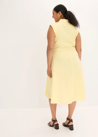 Robe à détail noué, Couleur: jaune clair