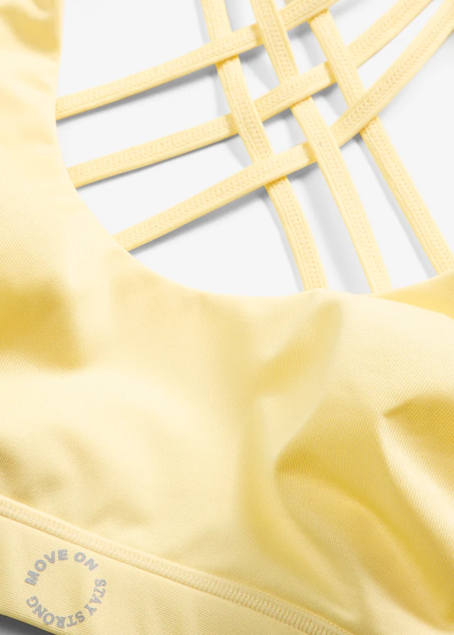 Soutien-gorge de sport à dos nageur, maintien léger • jaune clair • product-page.page-title-suffix