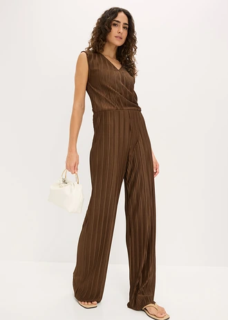 Pantaloni Palazzo plisați • maro • magazin bonprix