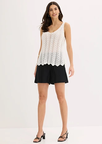 T-shirt en maille • ecru • Boutique bonprix