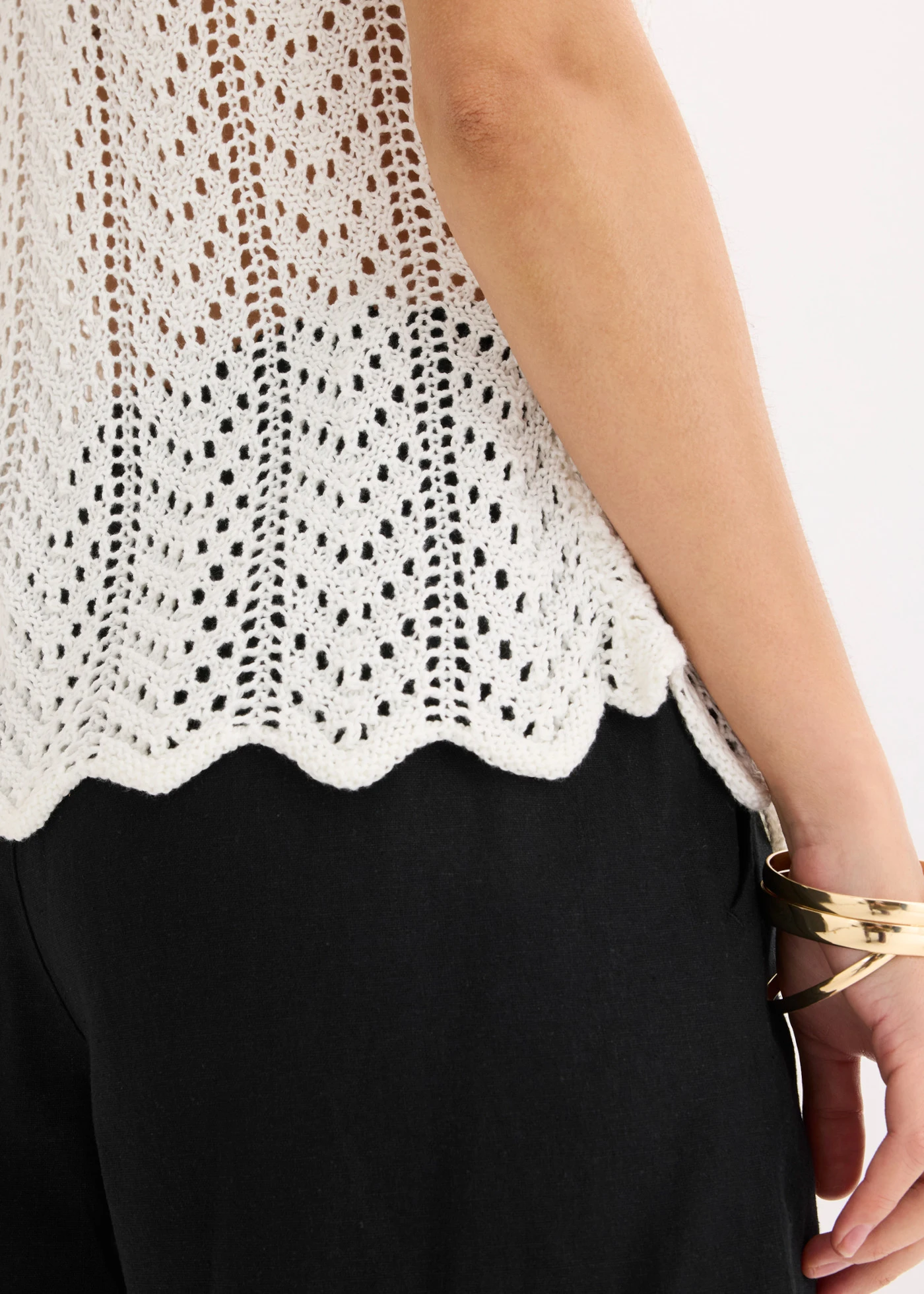 Gebreid shirt • wolwit • bonprix online shop