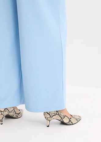Pantaloni din jerse, cu talie înaltă • bleu • magazin bonprix