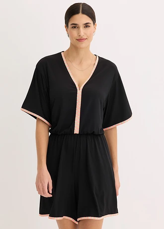 Jersey jumpsuit • zwart-neon multicolour • bonprix online shop