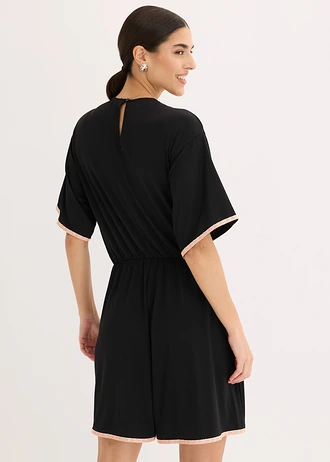 Jersey jumpsuit • zwart-neon multicolour • bonprix online shop